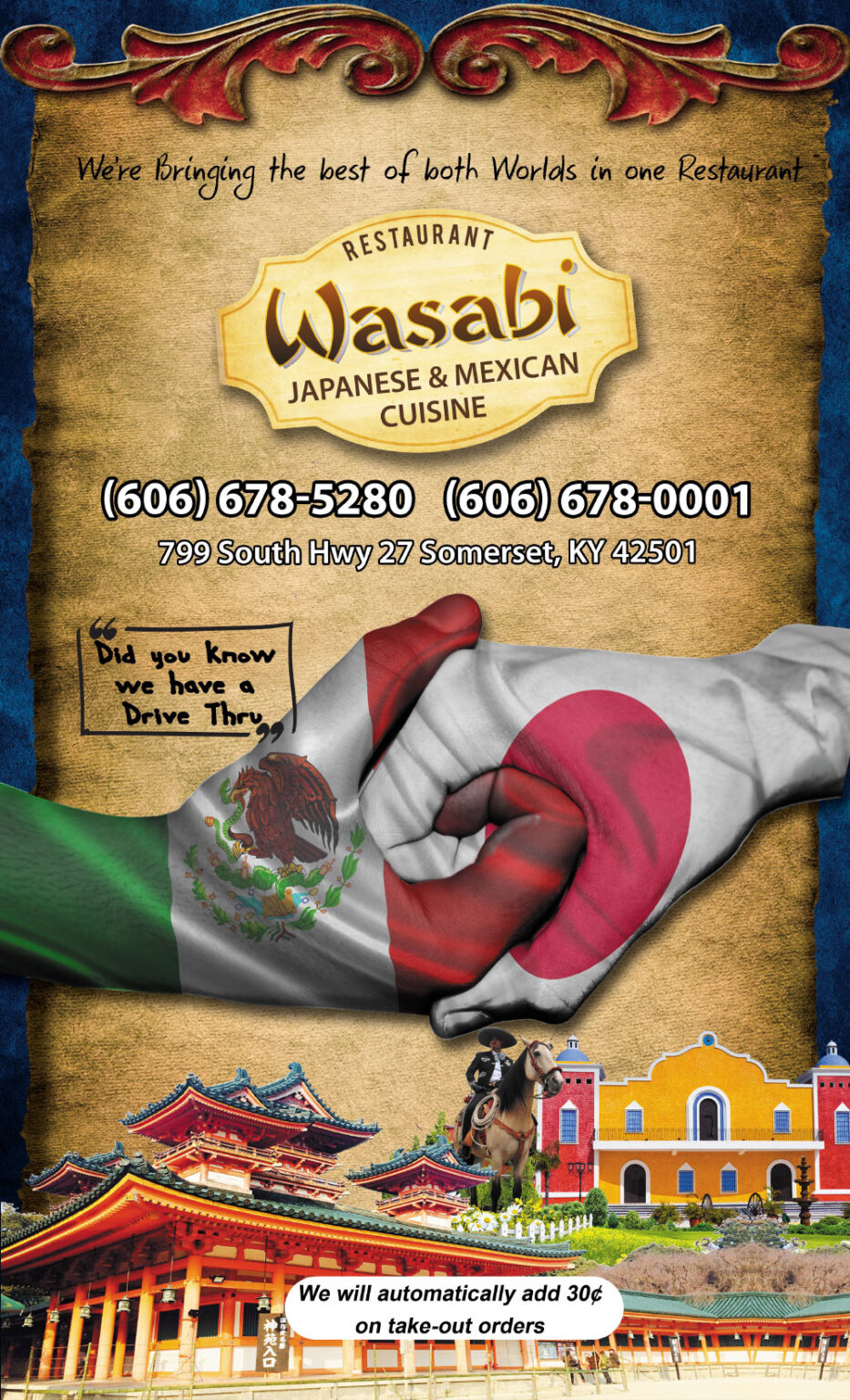 Wasabi Restaurant The Best Mexican and Japanese Food in Somerset